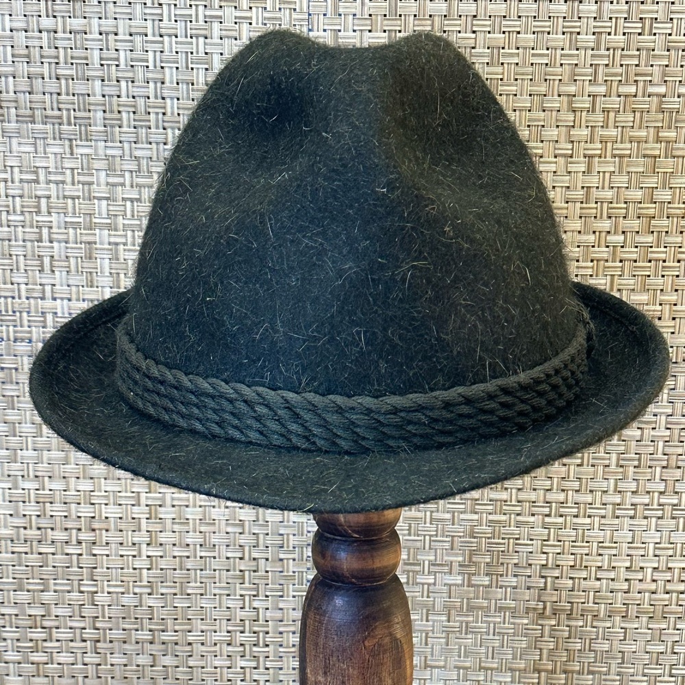 🌟HP🌟VTG 1950s-60s Mayser Green Wool/Mohair Blend Traditional Tyrolean Hat - Picture 2 of 13